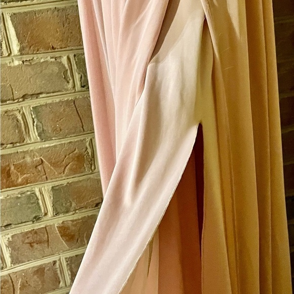 City Studio Size 0 Pale Pink Prom Pageant Gown Tulip Style Beaded Modest Sequin - Picture 7 of 12